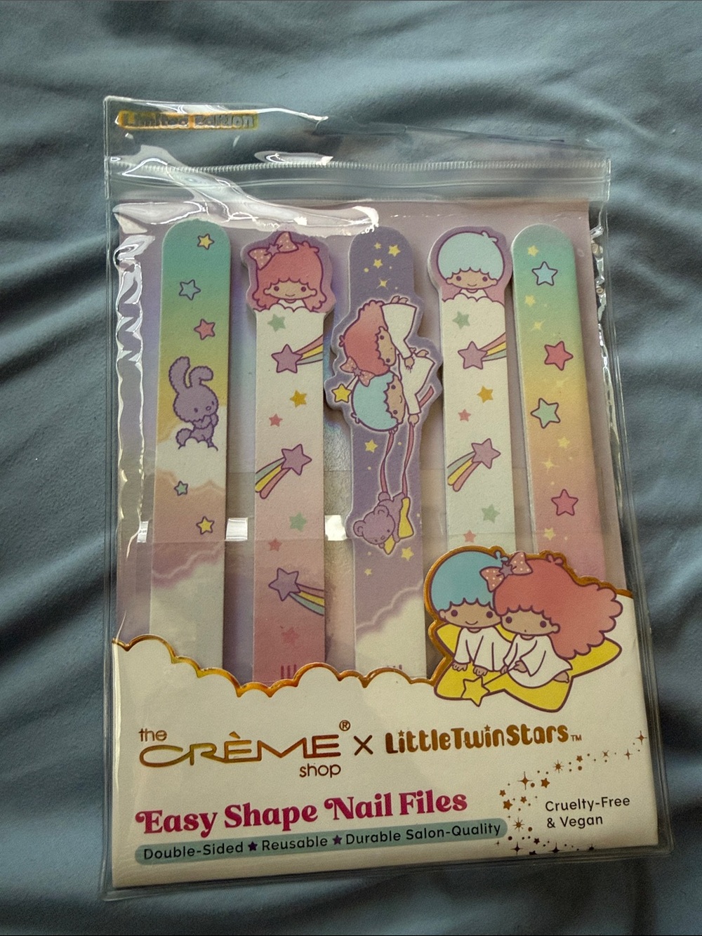 The Crème Shop x Little Twin Stars Pastel Nail File Set - Pink & Mint